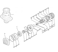 Гидравлический мотор VOE 11808378 VOE11808378 Swing motor Volvo EC35C