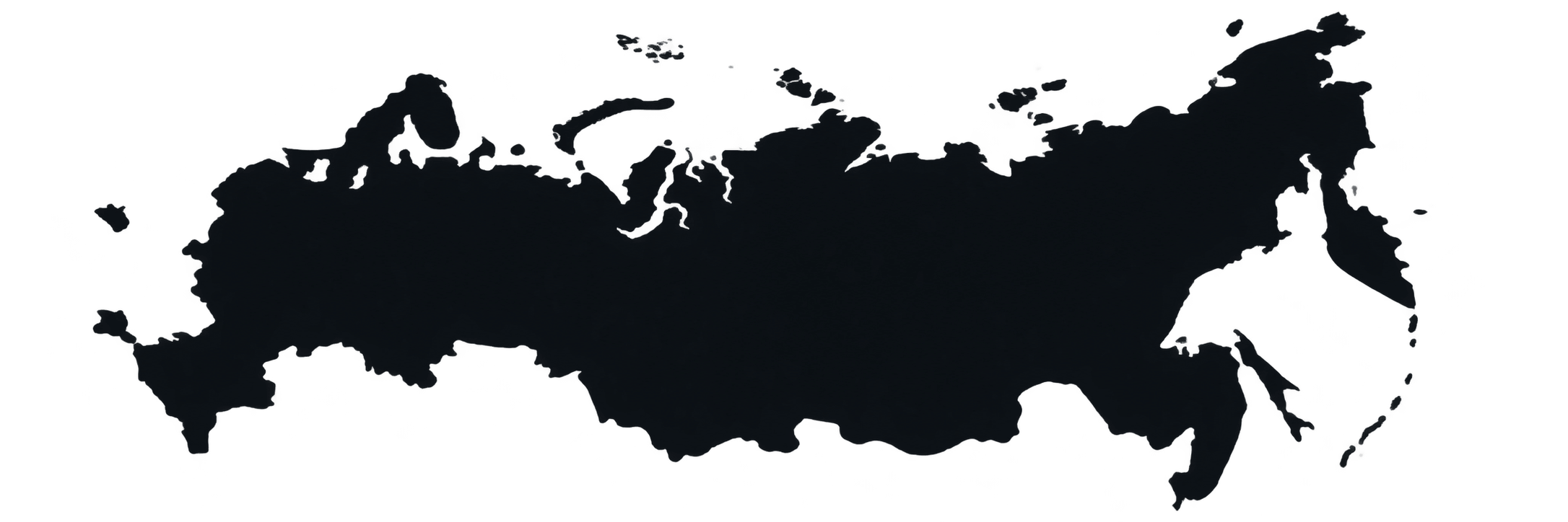 Силуэт карты Российской Федерации